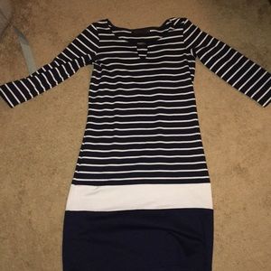Long sleeve fitted dress